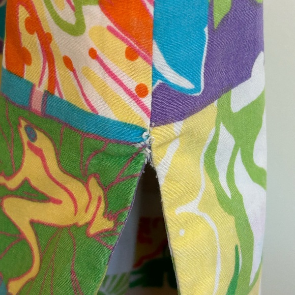 Sz7 Vintage Lilly Pulitzer Patchwork A-line Dress - Picture 4 of 5